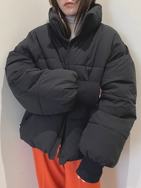 「r.（アールドット）のアイテム（ジャケット/アウター）」を使った、r.さん（レディース・159cm）の冬コーディネート
