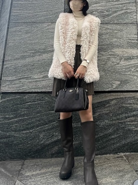 「rectangle（レクタングル）のアイテム（ベスト）」を使った、yuuさん（レディース・160cm）の秋コーディネート