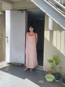 「yuni（ユニ　）のアイテム（ワンピース/ドレス）」を使った、moeさん（レディース・155cm）の夏コーディネート