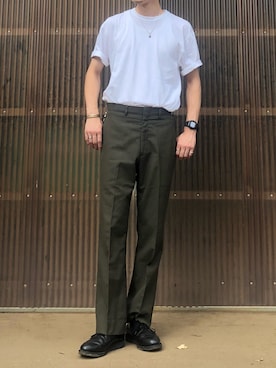 「WAIPER.inc（ワイパーインク）のアイテム（スラックス）」を使った、iamimaichさん（メンズ・177cm）の夏コーディネート
