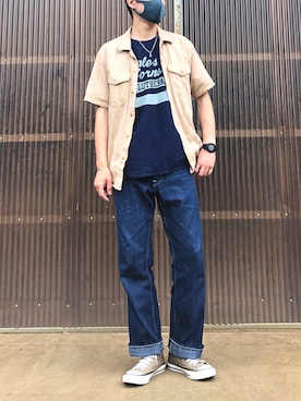 「HEAD LIGHT（ヘッドライト）のアイテム」を使った、iamimaichさん（メンズ・177cm）の夏コーディネート