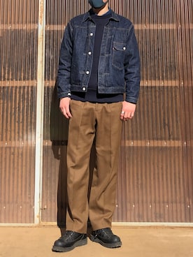 「WAIPER.inc（ワイパーインク）のアイテム（スラックス）」を使った、iamimaichさん（メンズ・177cm）の春コーディネート