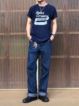 「HEAD LIGHT（ヘッドライト）のアイテム」を使った、iamimaichさん（メンズ・177cm）の秋コーディネート