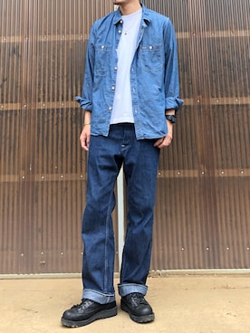 「HEAD LIGHT（ヘッドライト）のアイテム」を使った、iamimaichさん（メンズ・177cm）の秋コーディネート