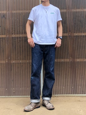 「FULLCOUNT（フルカウント）のアイテム」を使った、iamimaichさん（メンズ・177cm）の秋コーディネート