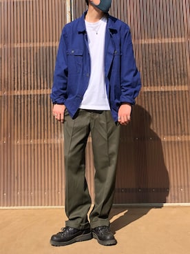 「WAIPER.inc（ワイパーインク）のアイテム（スラックス）」を使った、iamimaichさん（メンズ・177cm）の春コーディネート