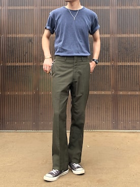 「WAIPER.inc（ワイパーインク）のアイテム（スラックス）」を使った、iamimaichさん（メンズ・177cm）の夏コーディネート