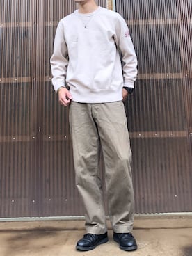 「Deluxewareのアイテム」を使った、iamimaichさん（メンズ・177cm）の秋コーディネート