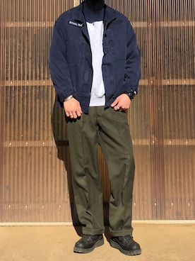 「WAIPER.inc（ワイパーインク）のアイテム（スラックス）」を使った、iamimaichさん（メンズ・177cm）の春コーディネート