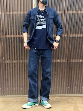 「HEAD LIGHT（ヘッドライト）のアイテム」を使った、iamimaichさん（メンズ・177cm）の夏コーディネート