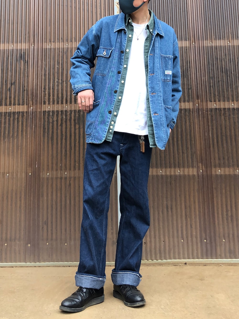 希少】RED WING デニム カバーオール 希少】RED WING デニム