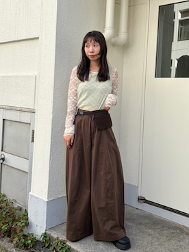 「バレルパンツ」｜hikkaa1107さん（レディース・158cm）の夏コーディネート