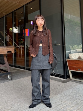 「WHIMSIC（ウィムジック）のアイテム」を使った、hikkaa1107さん（レディース・158cm）の夏コーディネート