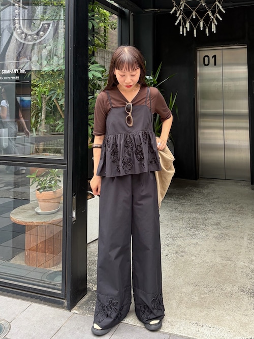 SETUPステッチ刺繍ビスチェ