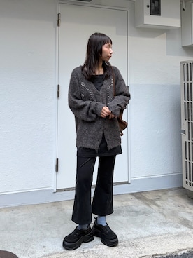 「アイテム（スリッポン）」を使った、hikkaa1107さん（レディース・158cm・30代）の秋コーディネート