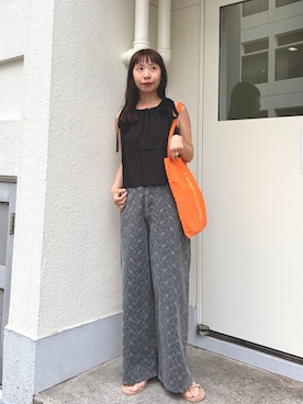 「Kastane（カスタネ）のアイテム（パンツ）」を使った、hikkaa1107さん（レディース・158cm）の春コーディネート