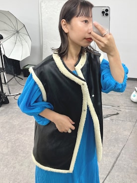 「アイテム（ベスト）」を使った、hikkaa1107さん（レディース・158cm）の夏コーディネート