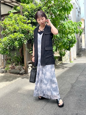 「ベストコーデ」｜「アイテム（キャミソール）」を使った、hikkaa1107さん（レディース・158cm）の夏コーディネート