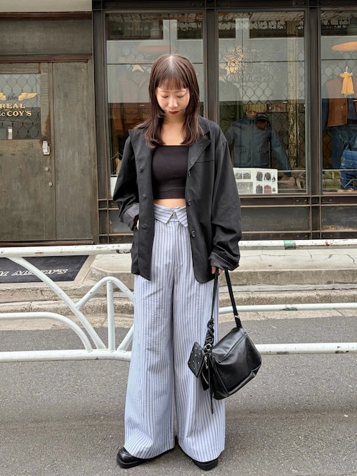 セール】【SETUP対応/2サイズ展開/低身長サイズ】ストライプフラップ