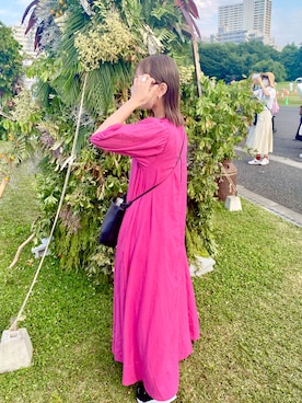 「NIKE（ナイキ）のNIKE/ナイキ エアリフトブリーズ（スニーカー、ブラック系）」を使った、hikkaa1107さん（レディース・158cm）の夏コーディネート