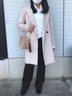 「23区（ニジュウサンク）のアイテム（パンツ）」を使った、ハリネズミ。さん（レディース・156cm）の冬コーディネート