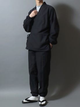 「アイテム（セットアップ）」を使った、ANPASさん（メンズ・181cm）の冬コーディネート