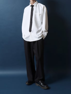 「アイテム（ドレスシューズ）」を使った、ANPASさん（メンズ・178cm）の秋コーディネート