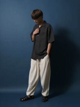 ANPASさん（メンズ・178cm）の夏コーディネート