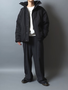 「アイテム（ダウンジャケット/コート）」を使った、ANPASさん（メンズ・181cm）の秋コーディネート