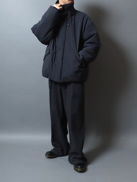 「アイテム（ダウンジャケット/コート）」を使った、ANPASさん（メンズ・181cm）の秋コーディネート