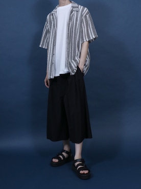 「アイテム（タンクトップ）」を使った、Rinanさん（メンズ・178cm）の夏コーディネート