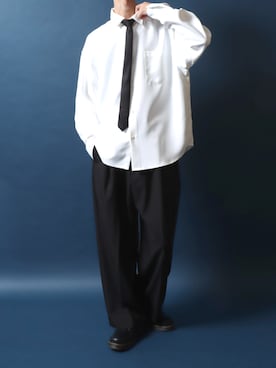 「アイテム（シャツ/ブラウス）」を使った、ANPASさん（メンズ・181cm）の秋コーディネート