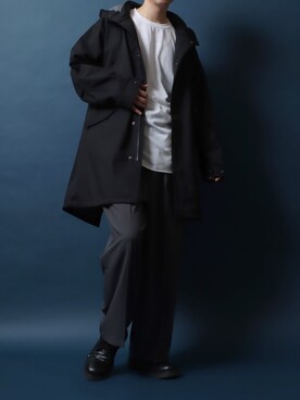 「ジャケット」｜「アイテム（モッズコート）」を使った、Rinanさん（メンズ・178cm）の秋コーディネート