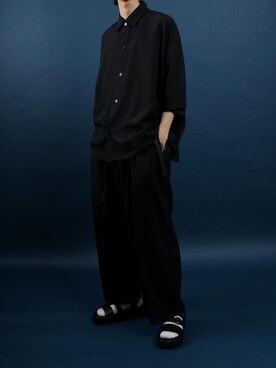 「LOVEHUNTER（ラブハンター）のアイテム（サンダル）」を使った、ANPASさん（メンズ・178cm）の夏コーディネート