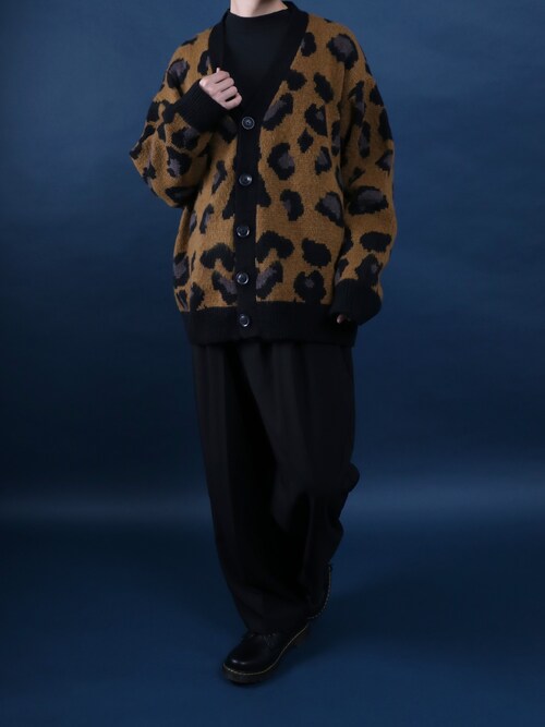 ANPAS（アンパス） カーディガン Leopard Pattern Knit Cardigan