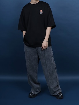 「アイテム（ブレスレット）」を使った、Rinanさん（メンズ・178cm）の夏コーディネート