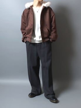 「アイテム（アクセサリー）」を使った、ANPASさん（メンズ・181cm）の秋コーディネート