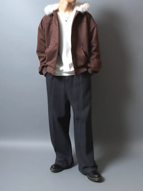 セール】Faux Suede Padded N-2B Jacket/ フェイクスエード 中綿N-2B