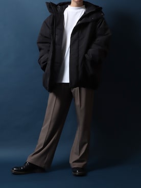 「ANPAS（アンパス）のアイテム」を使った、Rinanさん（メンズ・178cm）の冬コーディネート