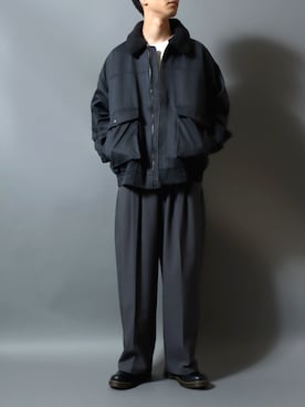 「アイテム（スウェット）」を使った、ANPASさん（メンズ・181cm）の秋コーディネート