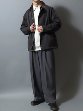 「アイテム（ドレスシューズ）」を使った、ANPASさん（メンズ・181cm）の冬コーディネート