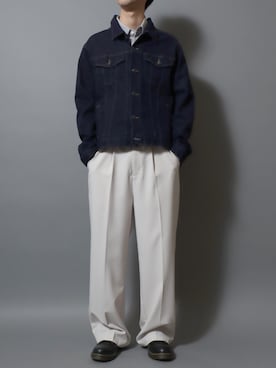 「プレッピー」｜ANPASさん（メンズ・181cm）の春コーディネート