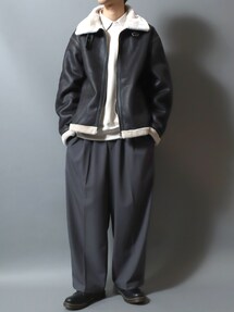 ANPAS（アンパス）の「Synthetic Mouton B-3 Bomber Jacket/別注