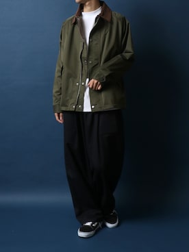 「ANPAS（アンパス）のアイテム（ブルゾン）」を使った、Rinanさん（メンズ・178cm）の冬コーディネート