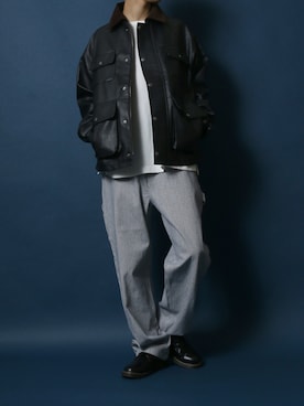 「アイテム（デニムパンツ、その他）」を使った、ANPASさん（メンズ・178cm）の冬コーディネート