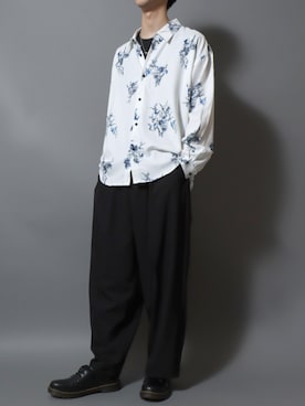 「Dr. Martens（ドクターマーチン）のアイテム」を使った、ANPASさん（メンズ・181cm）の春コーディネート