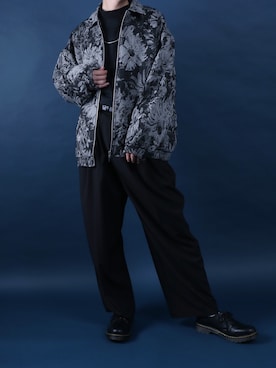「ANPAS（アンパス）のアイテム（ブルゾン）」を使った、Rinanさん（メンズ・178cm）の秋コーディネート