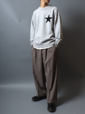 「アイテム（ベルト）」を使った、ANPASさん（メンズ・181cm）の秋コーディネート