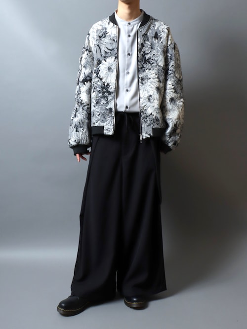 セール】Monotone Gobelin Weaving Flower Pattern MA-1