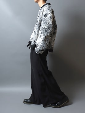 「アイテム（MA-1）」を使った、ANPASさん（メンズ・181cm）の秋コーディネート